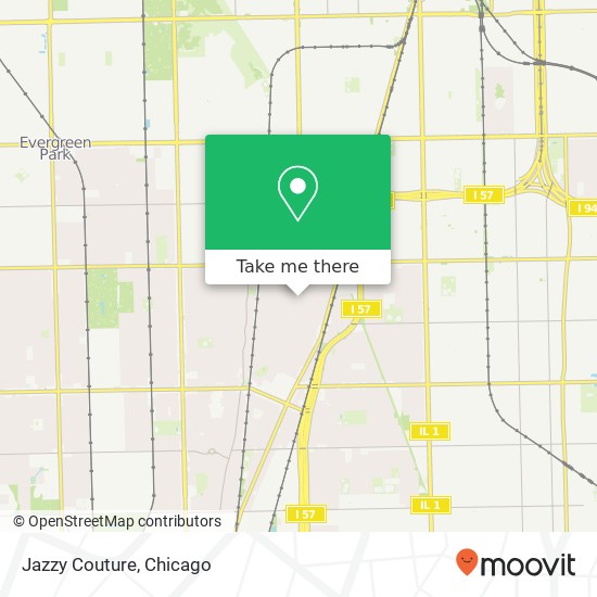 Mapa de Jazzy Couture, Chicago, IL 60643