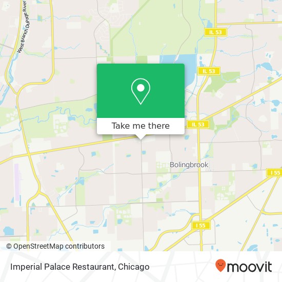 Mapa de Imperial Palace Restaurant, 360 N Schmidt Rd Bolingbrook, IL 60440