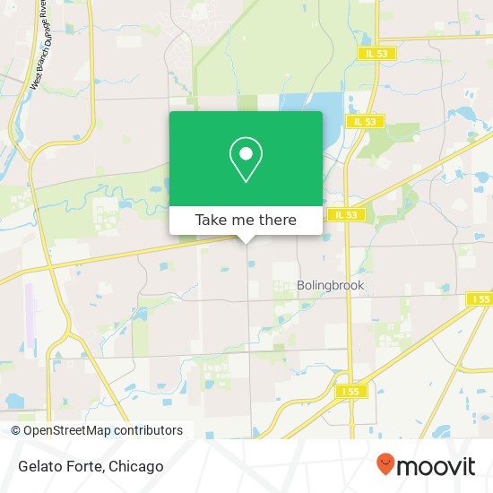 Mapa de Gelato Forte, 317 N Schmidt Rd Bolingbrook, IL 60440