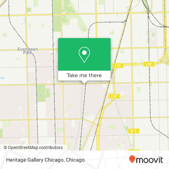 Mapa de Heritage Gallery Chicago, 1907 W 103rd St Chicago, IL 60643