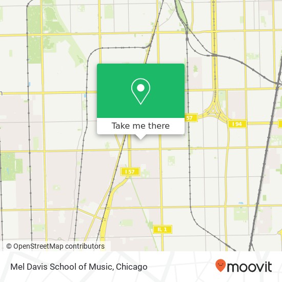 Mapa de Mel Davis School of Music