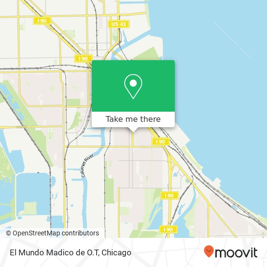 Mapa de El Mundo Madico de O.T, 10401 S Ewing Ave Chicago, IL 60617