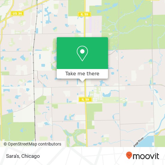 Mapa de Sara's, Show Place Dr Naperville, IL 60564