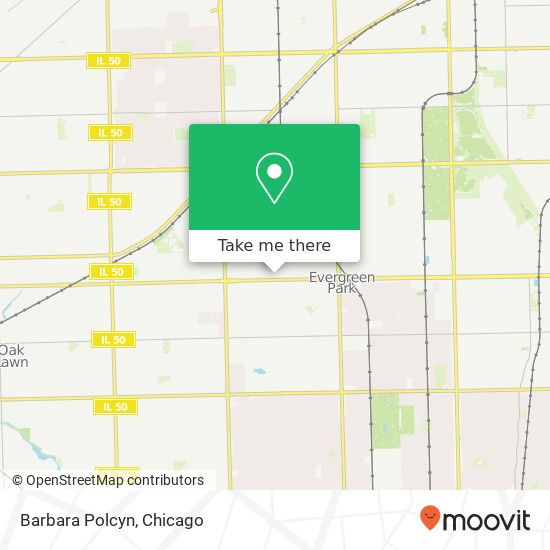 Mapa de Barbara Polcyn, 9441 S Millard Ave Evergreen Park, IL 60805