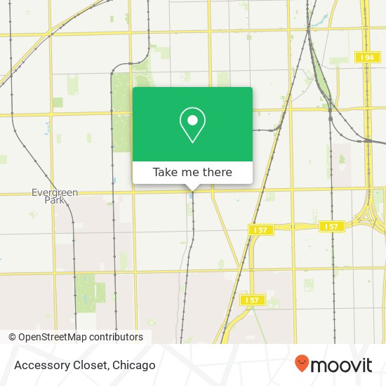 Accessory Closet, 9505 S Wood St Chicago, IL 60643 map
