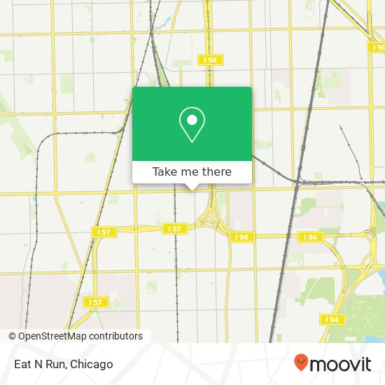 Mapa de Eat N Run, 209 W 95th St Chicago, IL 60628