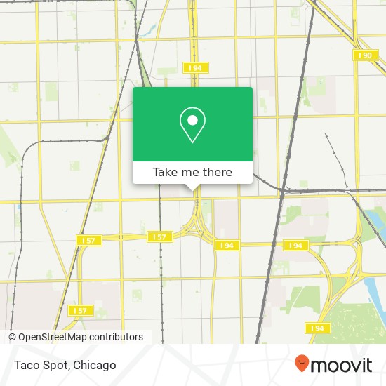 Mapa de Taco Spot, 9422 S Lafayette Ave Chicago, IL 60620