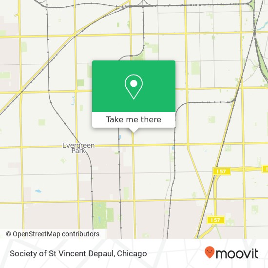 Mapa de Society of St Vincent Depaul, 9321 S Western Ave Chicago, IL 60643