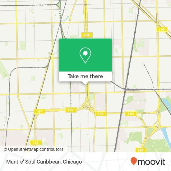 Mapa de Mantre' Soul Caribbean, 9316 S Lafayette Ave Chicago, IL 60620