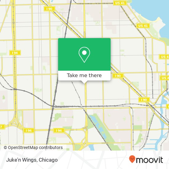 Mapa de Juke'n Wings, 8926 S Stony Island Ave Chicago, IL 60617