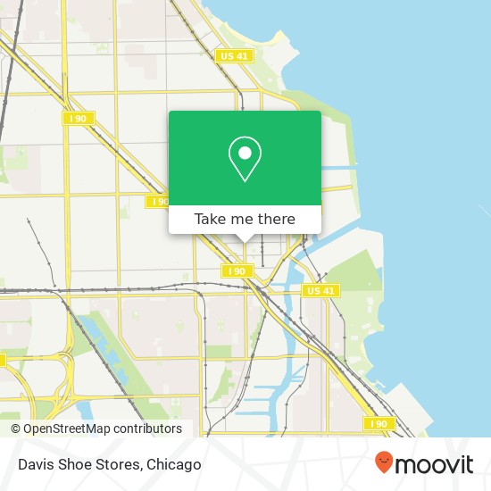 Mapa de Davis Shoe Stores, 9109 S Commercial Ave Chicago, IL 60617