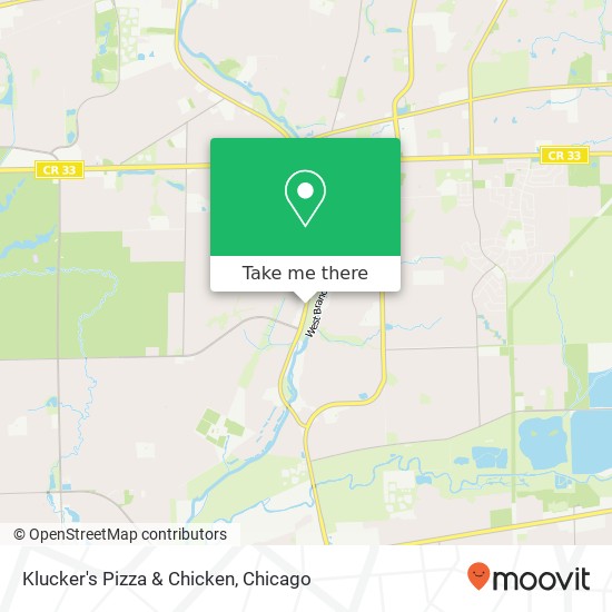 Klucker's Pizza & Chicken map