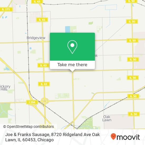 Joe & Franks Sausage, 8720 Ridgeland Ave Oak Lawn, IL 60453 map