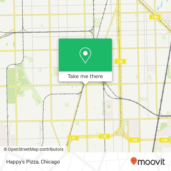 Happy's Pizza, 8710 S Halsted St Chicago, IL 60620 map