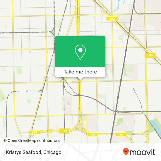 Mapa de Kristys Seafood, 8653 S State St Chicago, IL 60619