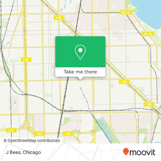 Mapa de J Bees, 1301 E 87th St Chicago, IL 60619