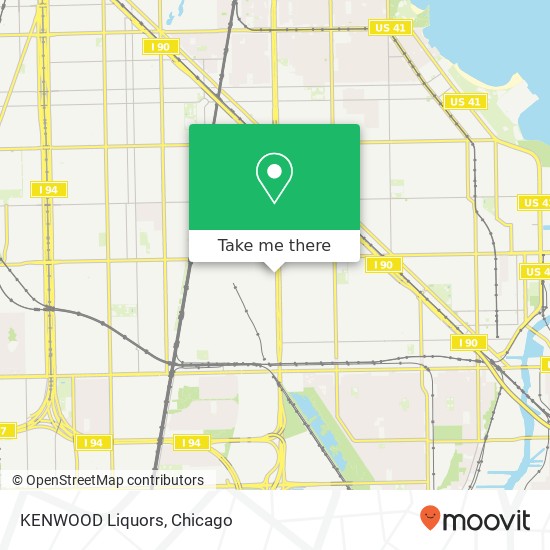 Mapa de KENWOOD Liquors, 8810 S Stony Island Ave Chicago, IL 60617