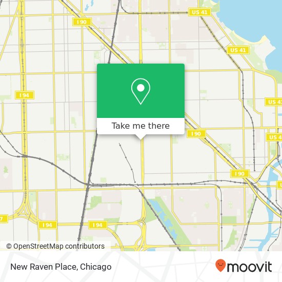 Mapa de New Raven Place, 8822 S Stony Island Ave Chicago, IL 60617