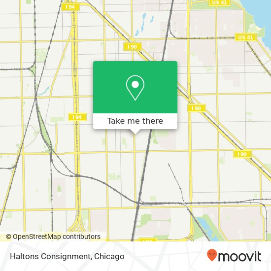 Mapa de Haltons Consignment, 8443 S Cottage Grove Ave Chicago, IL 60619
