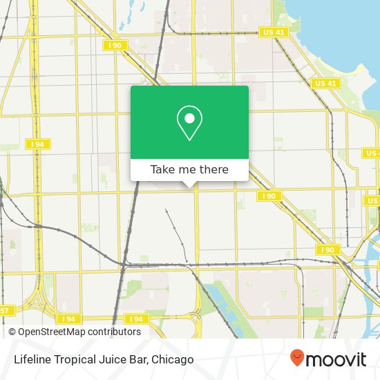 Lifeline Tropical Juice Bar, 1522 E 87th St Chicago, IL 60619 map