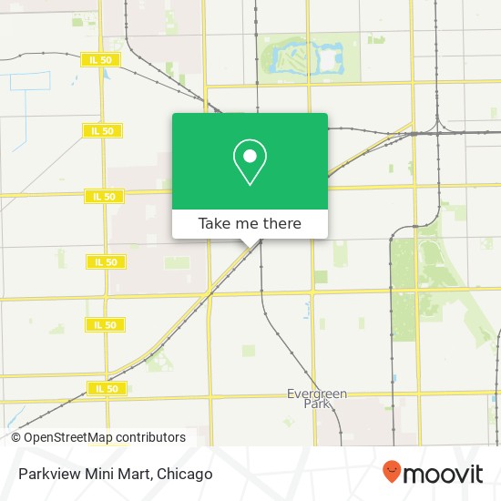 Mapa de Parkview Mini Mart, 3647 W 83rd Pl Chicago, IL 60652