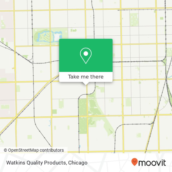 Mapa de Watkins Quality Products, 8010 S Western Ave Chicago, IL 60620