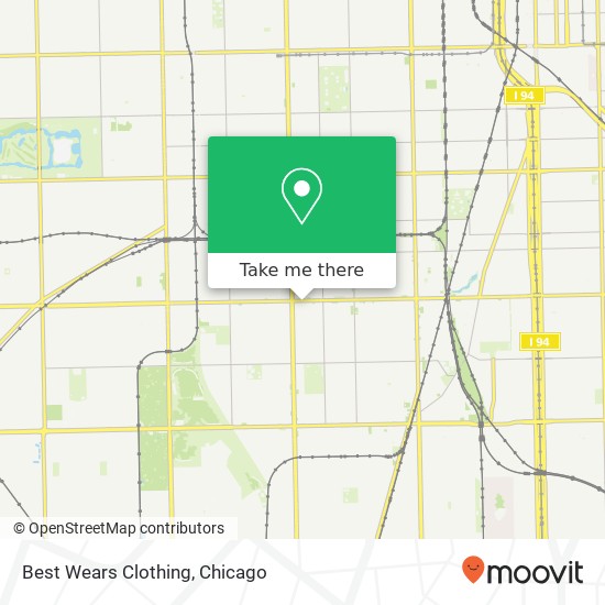 Mapa de Best Wears Clothing, 1519 W 79th St Chicago, IL 60620