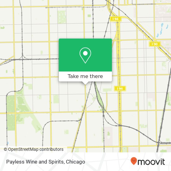 Payless Wine and Spirits map