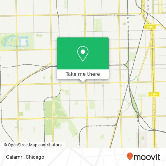 Mapa de Calamri, 1642 W 79th St Chicago, IL 60620