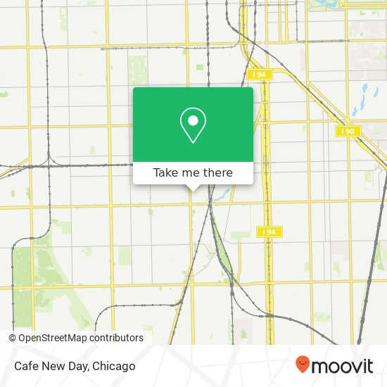 Mapa de Cafe New Day, 752 W 78th St Chicago, IL 60620