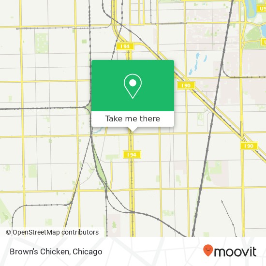Brown's Chicken, 7859 S State St Chicago, IL 60619 map