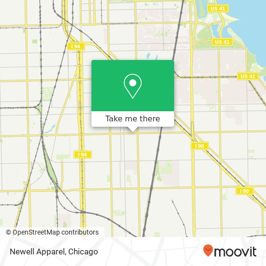 Mapa de Newell Apparel, 724 E 79th St Chicago, IL 60619