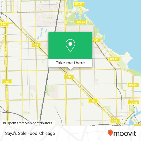 Mapa de Saya's Sole Food, 1713 E 79th St Chicago, IL 60649