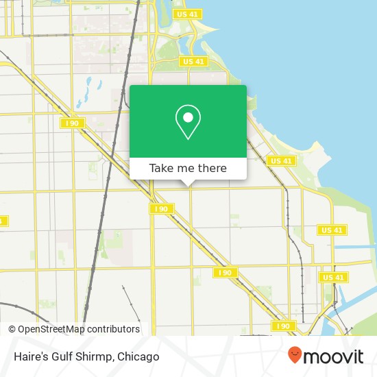 Mapa de Haire's Gulf Shirmp, 1944 E 79th St Chicago, IL 60649