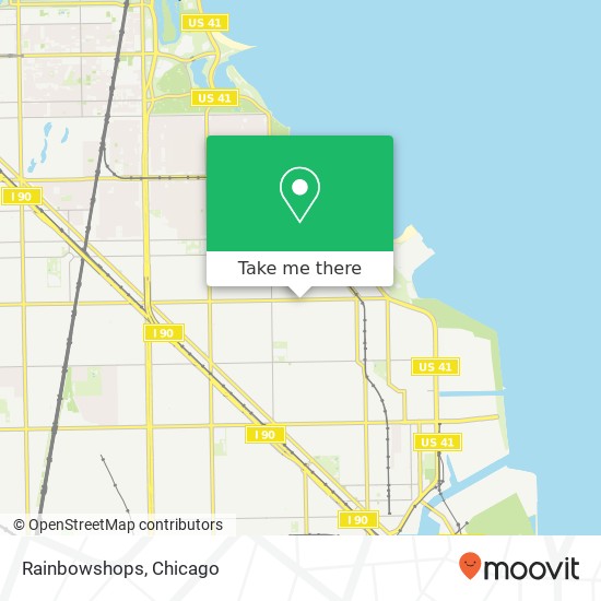 Mapa de Rainbowshops, 2545 E 79th St Chicago, IL 60649