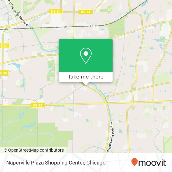 Mapa de Naperville Plaza Shopping Center