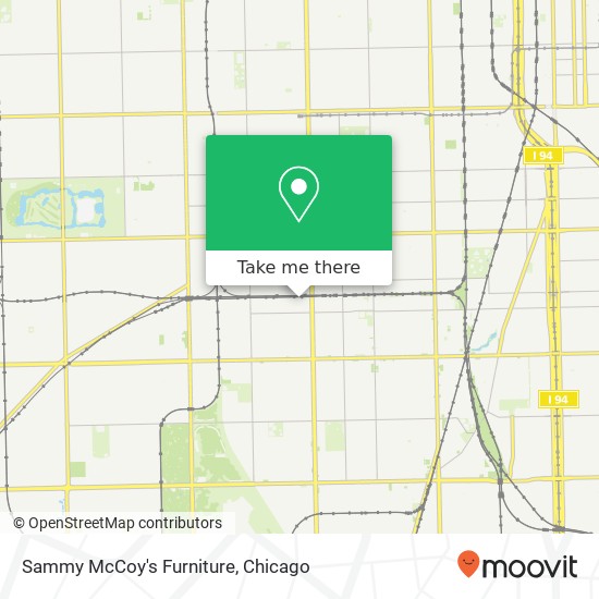 Mapa de Sammy McCoy's Furniture, 1650 W 75th Pl Chicago, IL 60620