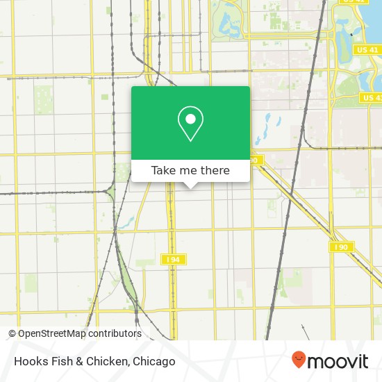 Hooks Fish & Chicken, 119 E 75th St Chicago, IL 60619 map