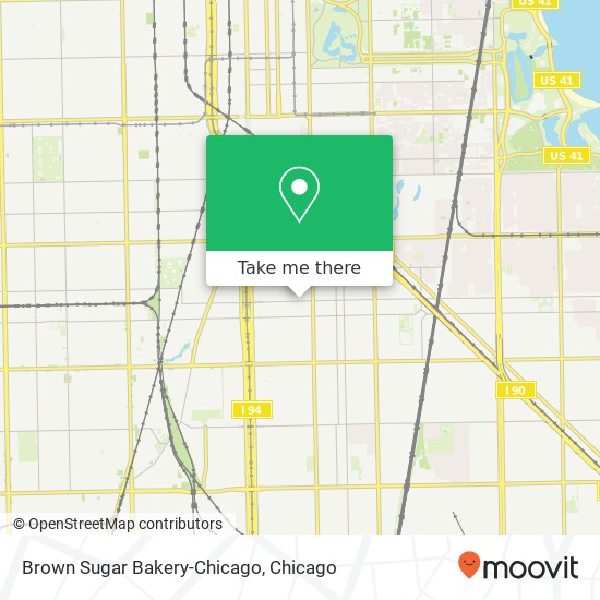 Mapa de Brown Sugar Bakery-Chicago, 328 E 75th St Chicago, IL 60619