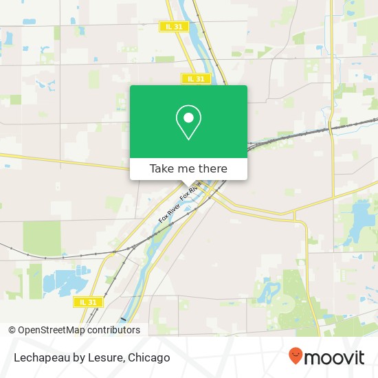 Mapa de Lechapeau by Lesure, 41 W Downer Pl Aurora, IL 60506