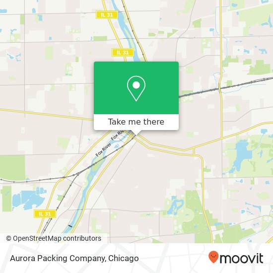 Mapa de Aurora Packing Company, 211 E New York St Aurora, IL 60505