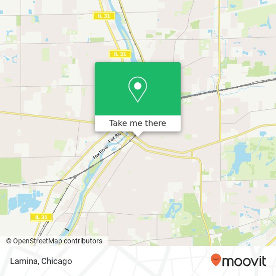 Mapa de Lamina, 50 N Lincoln Ave Aurora, IL 60505