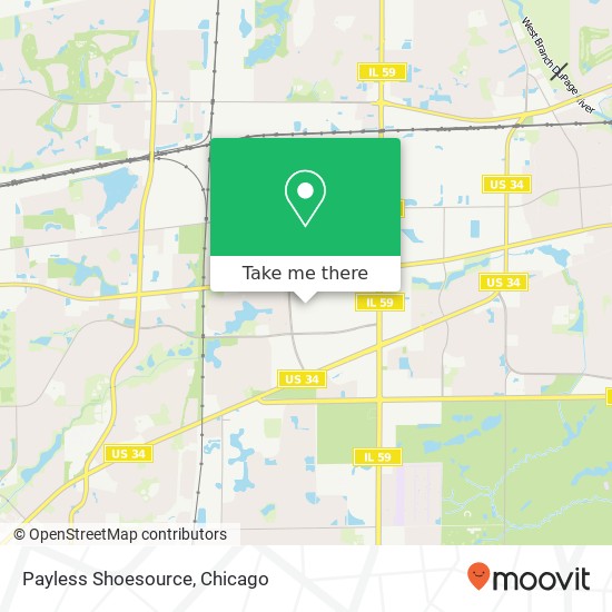 Payless Shoesource, 1164 Fox Valley Ctr Aurora, IL 60504 map