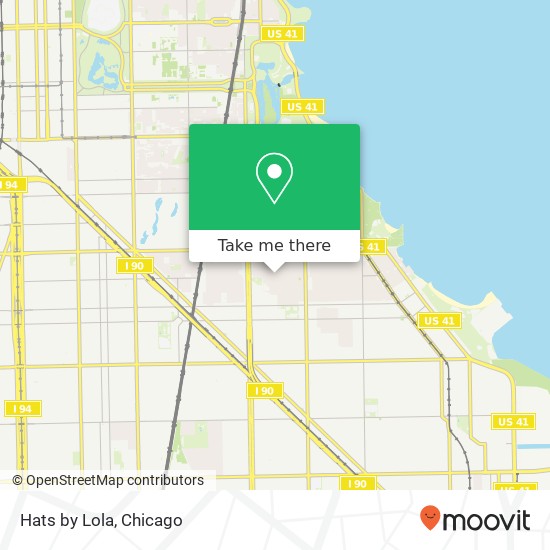 Mapa de Hats by Lola, 1754 E 73rd St Chicago, IL 60649