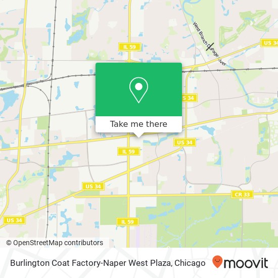 Burlington Coat Factory-Naper West Plaza, 510 S State Route 59 Naperville, IL 60540 map