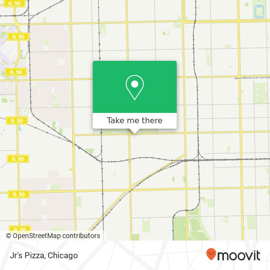 Mapa de Jr's Pizza, 3107 W 71st St Chicago, IL 60629