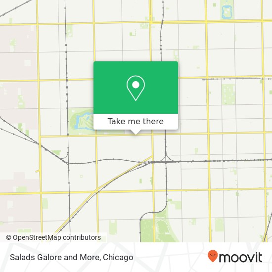 Mapa de Salads Galore and More, 2621 W 71st St Chicago, IL 60629