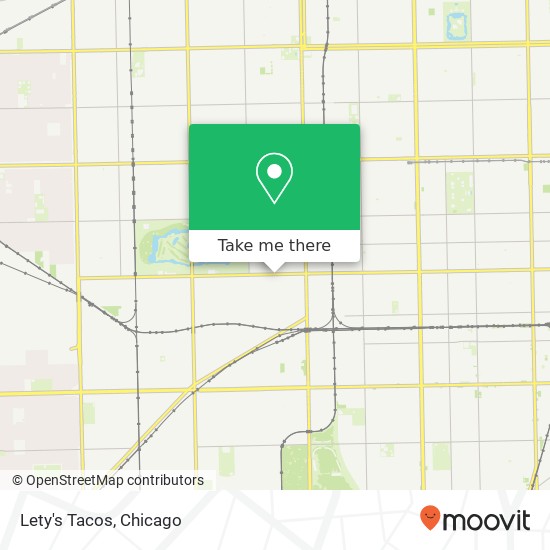 Mapa de Lety's Tacos, 2603 W 71st St Chicago, IL 60629