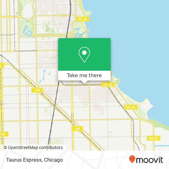 Mapa de Taurus Express, 1904 E 71st St Chicago, IL 60649