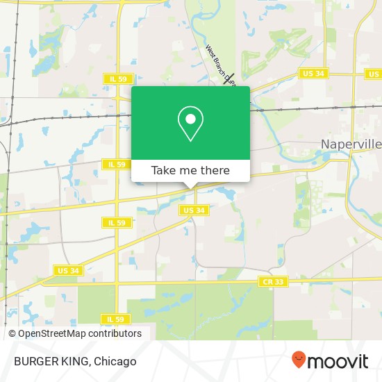 BURGER KING, 2040 Aurora Ave Naperville, IL 60540 map